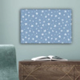 Sterretjes - Patroon - Blauw canvas 2cm klein 34 -sfeer4