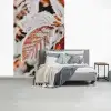 Bladeren - IJs - Winter - Natuur fotobehang vinyl groot -slaapkamer