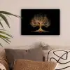 Lichtjes - Boom - Abstract - Zwart canvas 2cm klein -sfeer1