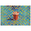 Mok - Koffie - Zigzag - Slagroom poster papier klein -3d