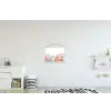 Bloementuin - Kleurrijk - Eieren textielposter latten blank klein -kinderkamer