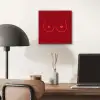 Minimalistisch - Lijnillustratie - Rood aluminium wit klein -sfeer5