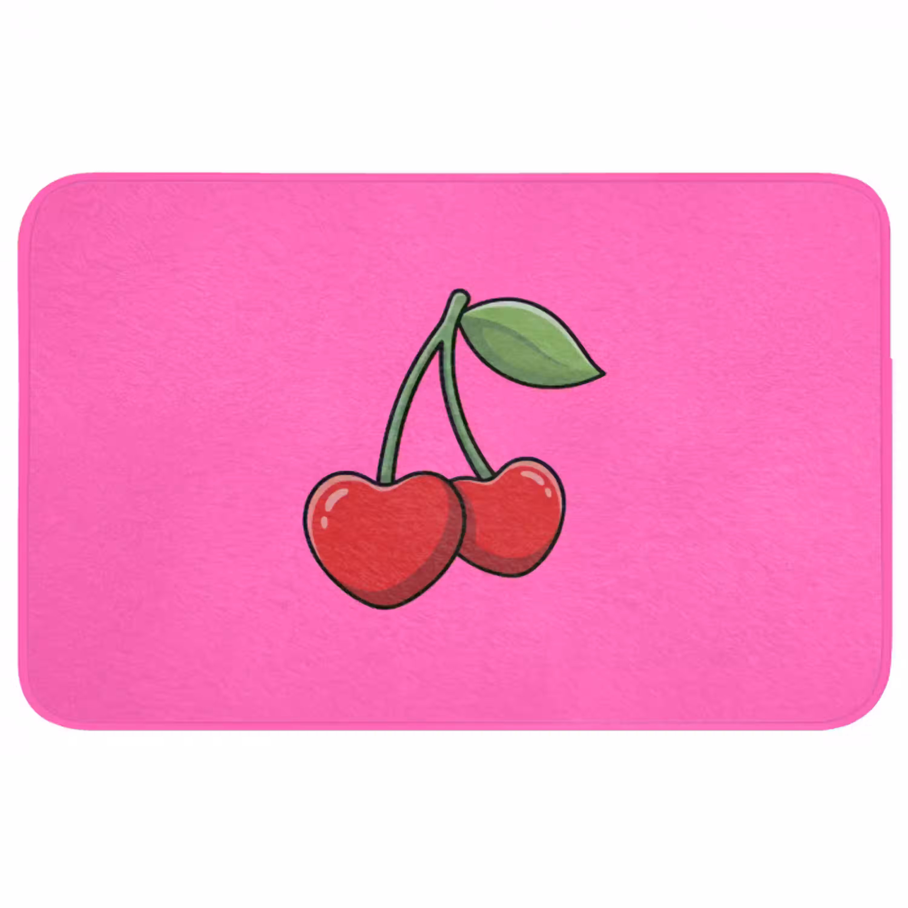 Kers - Roze - Fruit WCmat middel -3d