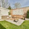 Bakstenen - Muur - Licht - Wit Tuinposter op houten frame 2 cm dik xxl -sfeer2