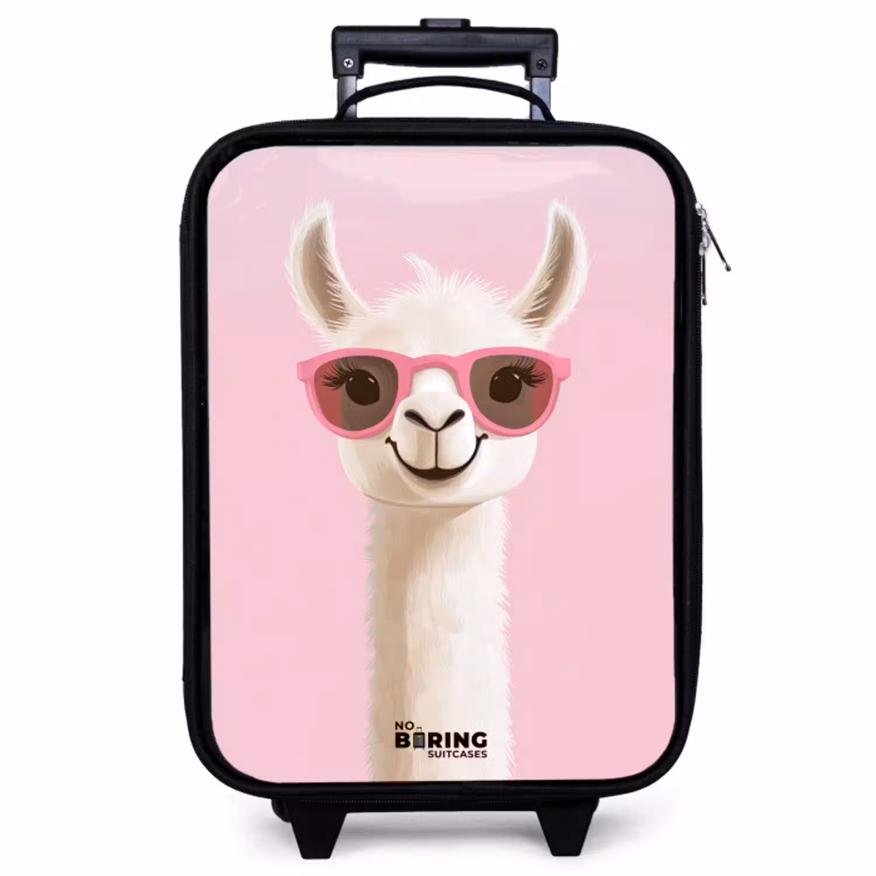 Lama - Wit - Zonnebril - Wimpers Kinderkoffer - Zwart klein -zzz_website3d