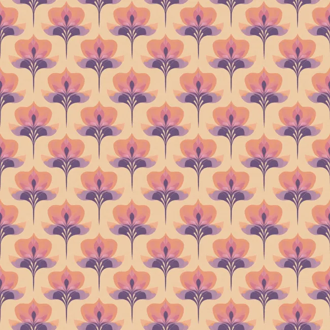 Behang - Botanisch - Patroon - Pastel