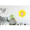 Illustratie - Drakenvrucht - Kleurrijk Wandcirkel aluminium klein -kinderkamer