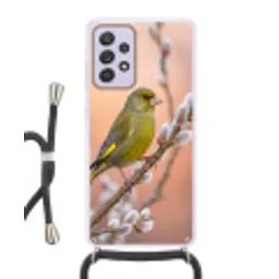 Groenling - Katjes - Lente - Natuur - Zacht Hoesje Samsung Galaxy A52 5G met koord klein -3d