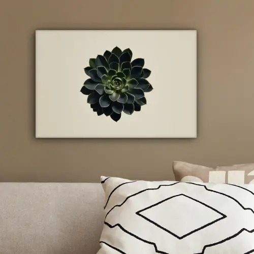 Rozet - Cirkelvormig - Donkergroen canvas 2cm klein -sfeer3
