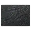 Zwart - Abstract - Hout muismat rubber klein -3d
