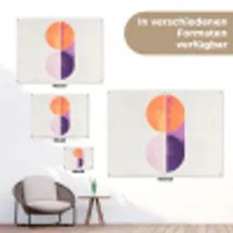 Cirkels - Abstract - Paars tuinposter los doek klein -Xsfeer9_DE