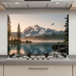 Bergen - Water - Bomen keuken achterwand spatscherm klein -3d_website