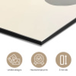 Beige - Japandi - Wabi sabi aluminium wit klein -closeup_NL