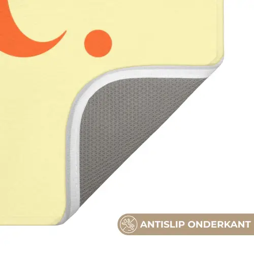 Nice - Oranje - Geel - Minimalistisch Badmat klein -USP_AntislipNL