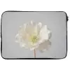 Bloem - Minimalistisch -Wit laptophoes neopreen klein -zkaufland3dotto