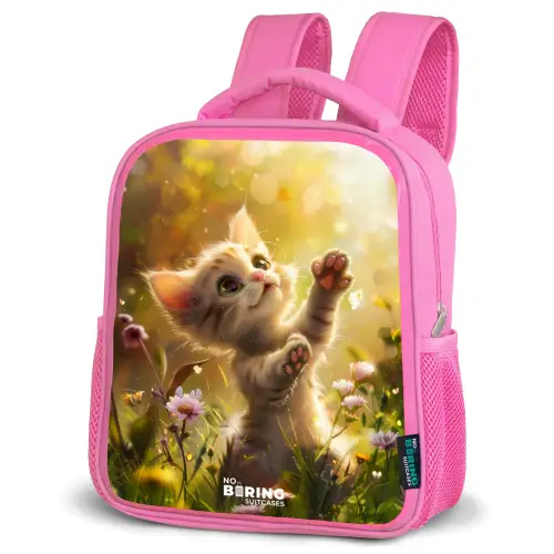 Koosje kitten Kinderrugzak - Roze middel -schuin