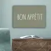 Spreuken - Bon appétit - Quotes - Eet smakelijk - Eten canvas 2cm klein -sfeer4