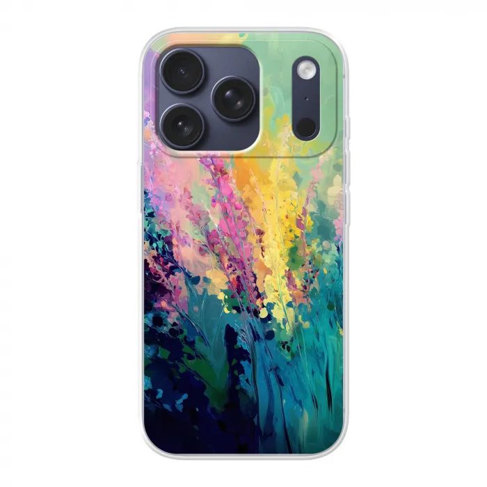 Dromerige - Langgerekte bloemen Telefoonhoesje iPhone 17 Pro klein -3d