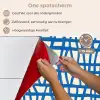 Ruitpatroon - Blauw - Crème keuken achterwand spatscherm klein 900 -spatscherm_NL