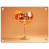Drank - Oranje - Glitter - Disco tuinposter los doek klein -3d