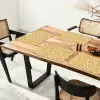 Bloemen - Motief - Geel Placemat vinyl groot 368 -zzsfeer4_Kitchenyeah-website