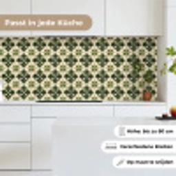 Patroon - Tegel - Groen keuken achterwand 2 middel 871 -sfeer4_DE