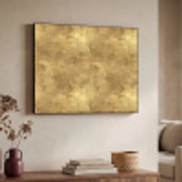 Industrieel - Textuur - Goud Textielframe zwart klein 947 -sfeer3