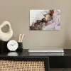 Rood - Marmer - Goud poster papier klein -sfeer1