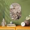 Amandelbloesem - Kunst - Van Gogh - Beige - Abstract Wandcirkel Ovaal Forex klein -sfeer2