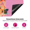 Vrouw - Bloemen - Paars - Abstract Inductie beschermer vinyl 3mm klein -zzzzzzz-lf-onderkant