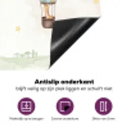 Aquarel - Luchtballonnen - Pastel Inductie beschermer vinyl 3mm middel -zzzzzzz-cc-onderkant