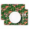 Groen - Rood - Kersen - Bladeren Placemat vinyl groot 368 -zzsfeer2_Kitchenyeah-website