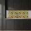 Modern - Geometrisch - Goud keuken achterwand 2 middel 871 -sfeer1