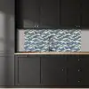 Golven - Klassiek - Blauw keuken achterwand 2 middel 871 -sfeer1