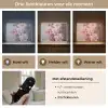 Rozen - Bloemen - Roze - Kunst - Watercolor Light Box met batterij (Wandlamp) middel -USP_lichtkleurNL