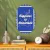 Lijntekening - Vrouw - Quote - Blauw Wandcirkel Ovaal Forex klein -sfeer2