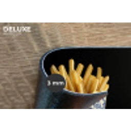 Friet - Porselein - Delfts blauw - Eten Placemat vinyl groot -closeup