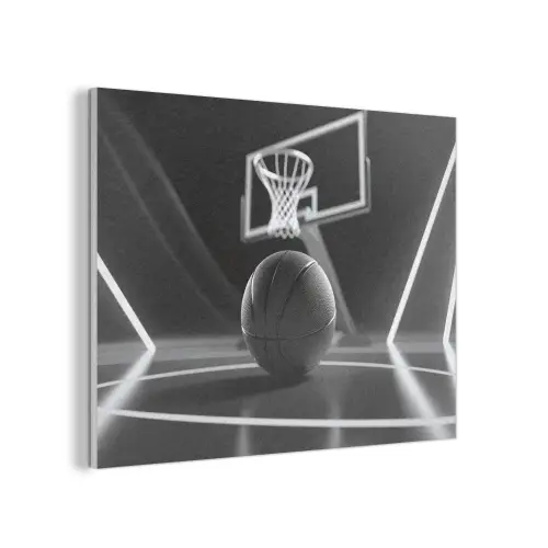 Basketbal - Basketbalveld - Lichtlijnen PET vilt klein -3d