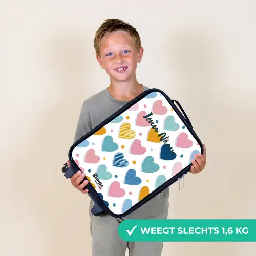 Hartenpatroon Kinderkoffer - Zwart klein -sfeer4_NL