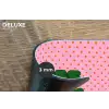 Yes fun - Groen - Roze - Stippen Placemat vinyl groot -closeup