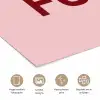 Statement - Krachtig - Roze poster papier klein -closeup_NL