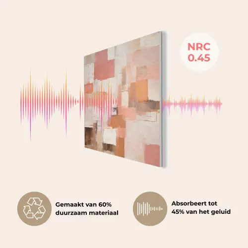 Kunst - Roze - Abstract PET vilt klein -USP_NL