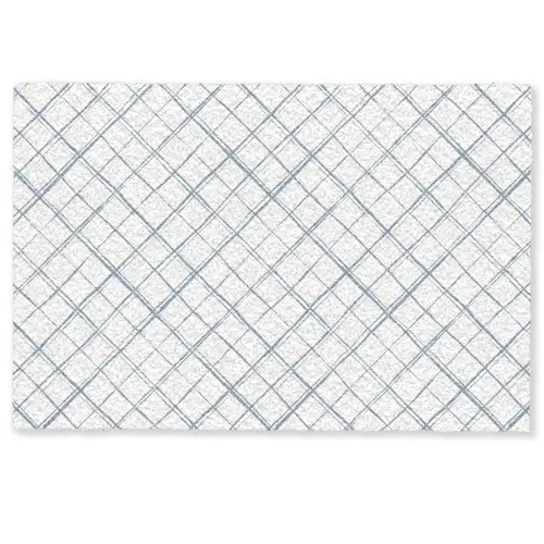 Raster - Blauw - Patroon Deurmat klein 898 -zkaufland3d