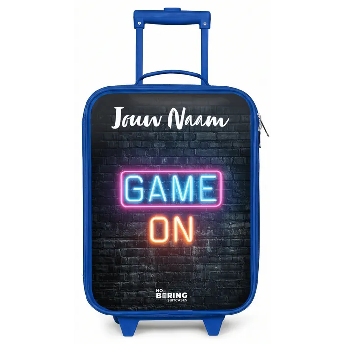 Game - Neon - Muur Kinderkoffer - Blauw klein -zz3dotto