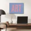 Art - Roze - Blauw PET vilt klein -sfeer5