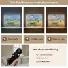 Landschap - Strobalen - Bergen - Wolken Light Box met batterij (Wandlamp) middel -USP_lichtkleurNL
