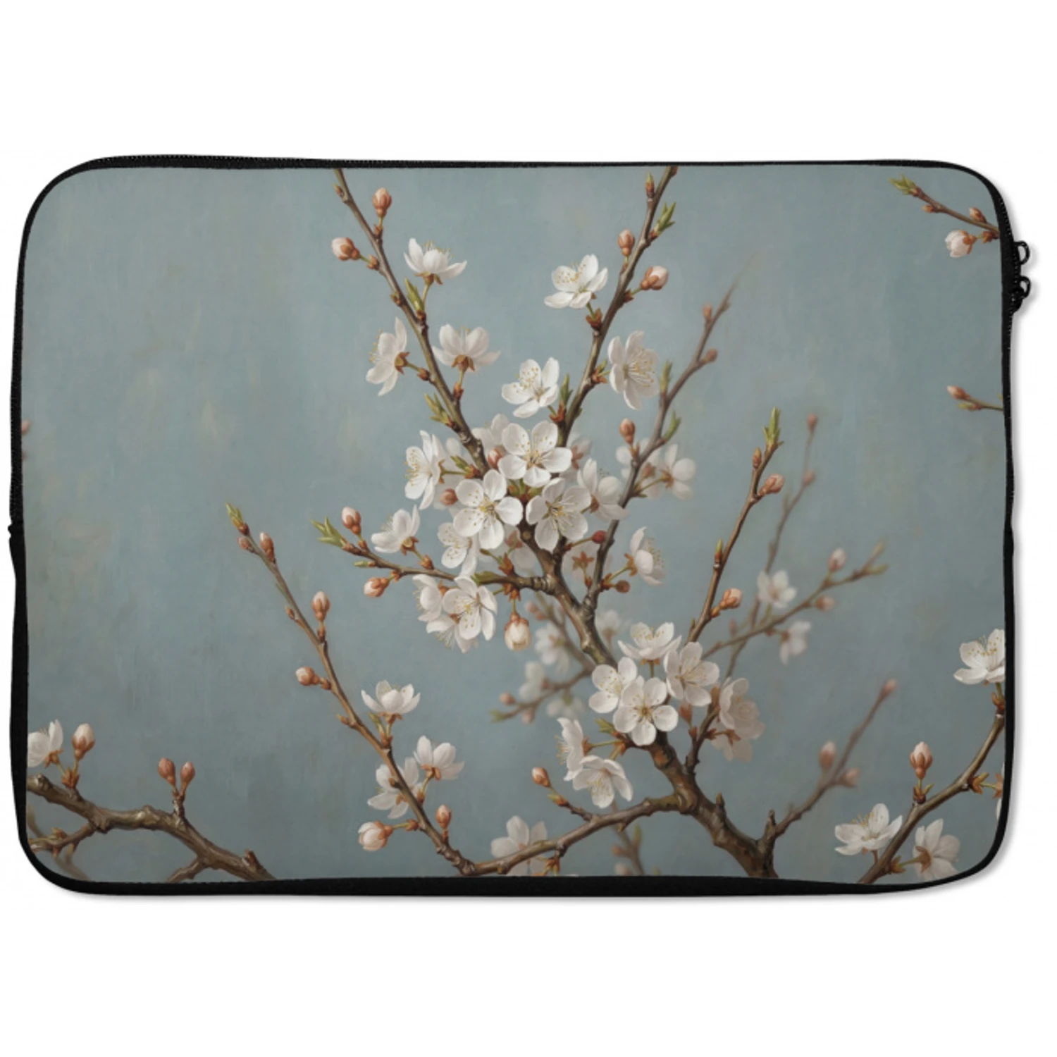 Botanisch - Stilleven - Blauw laptophoes neopreen klein -zkaufland3dotto