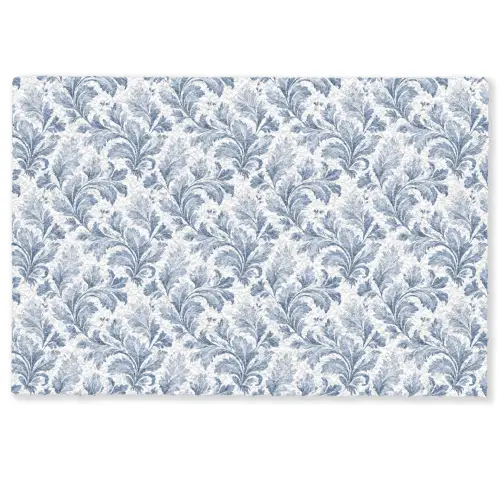 Bladeren  - Blauw - Patroon Deurmat klein 898 -zkaufland3d