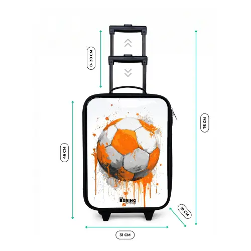 Voetbal - Verf - Oranje Kinderkoffer - Zwart klein -productfoto_formaten