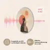 Katten - Zwart - Abstract - Cirkels Akoestische PET Vilt - Rond klein -USP_DE